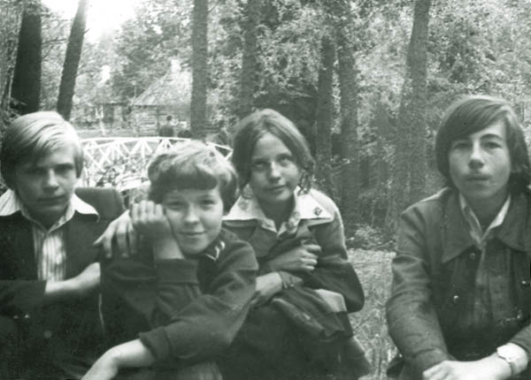 Я, Марина Поливко, Марина Платонова, Лёша. 1979 г.