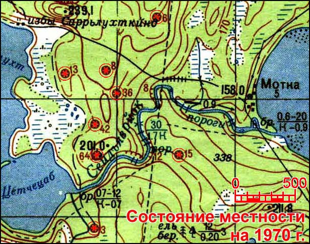 Карта района Мотки