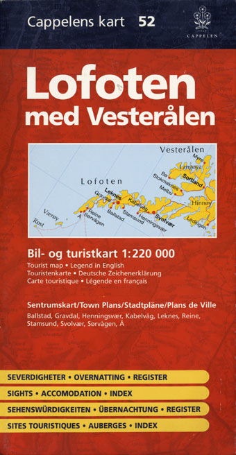 Lofoten. Turist map 1:220000